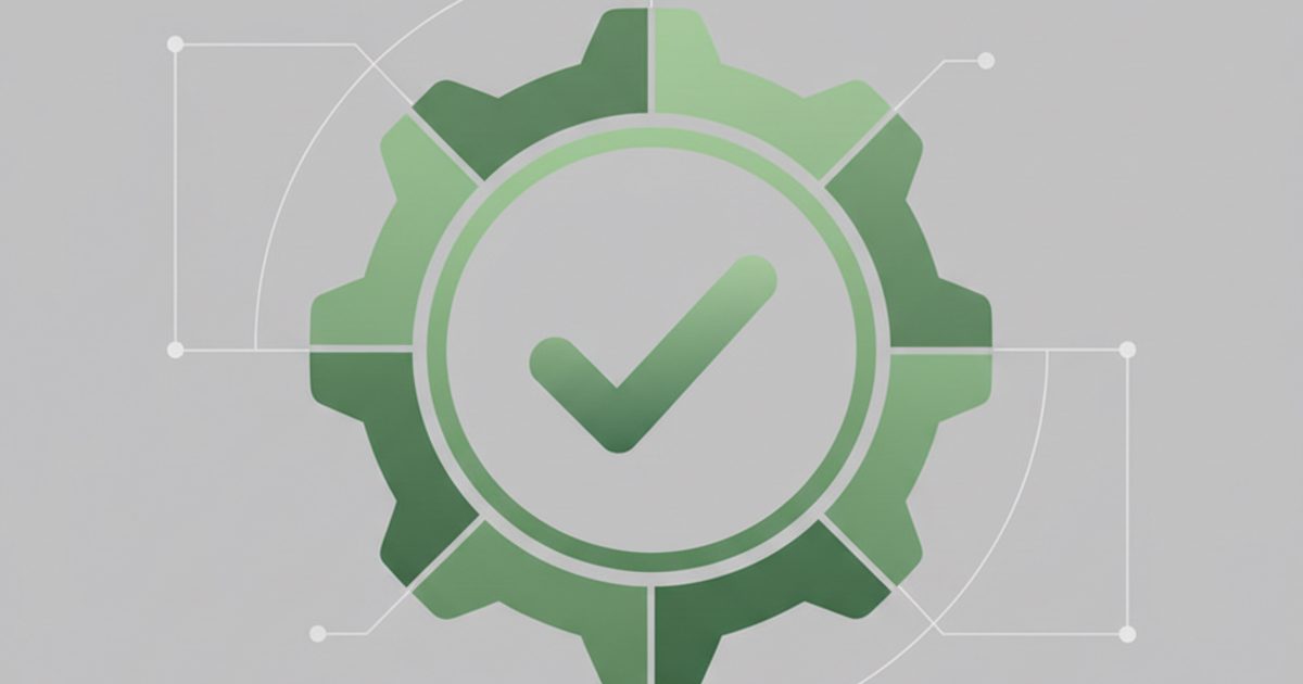 A minimalist illustration showing the WhatsApp green tick, symbolizing the official business verification process discussed in the guide.