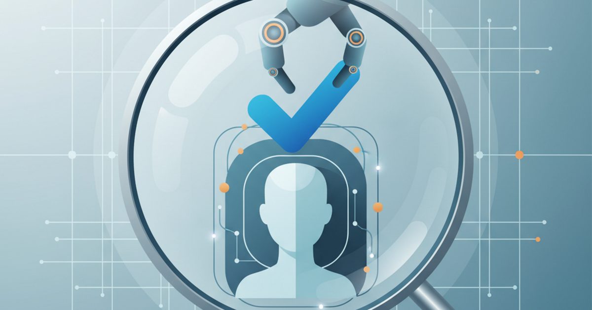 A conceptual image showing a robotic arm meticulously placing a blue verification checkmark on a social media profile, symbolizing the technical process of buying verification.
